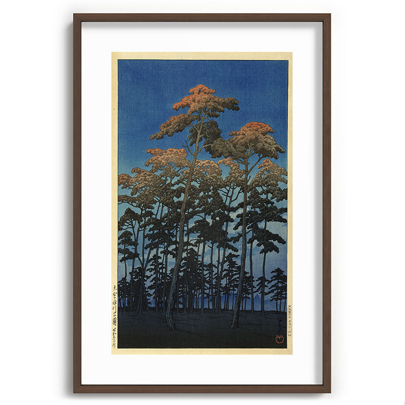 "Hikawa Park in Omiya" by Hasui Kawase, 1930 Framed Art Print