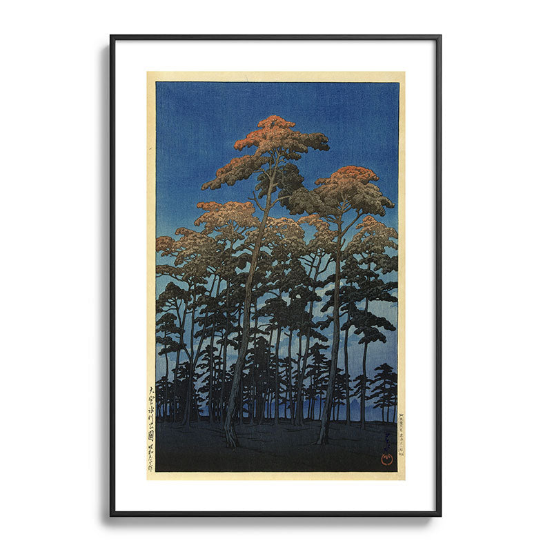 "Hikawa Park in Omiya" by Hasui Kawase, 1930 Framed Art Print