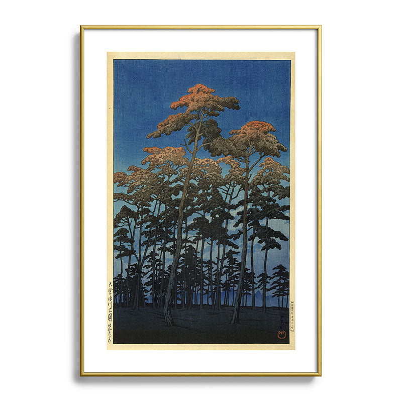 "Hikawa Park in Omiya" by Hasui Kawase, 1930 Framed Art Print