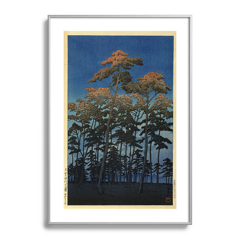 "Hikawa Park in Omiya" by Hasui Kawase, 1930 Framed Art Print