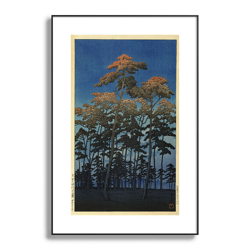 "Hikawa Park in Omiya" by Hasui Kawase, 1930 Framed Art Print