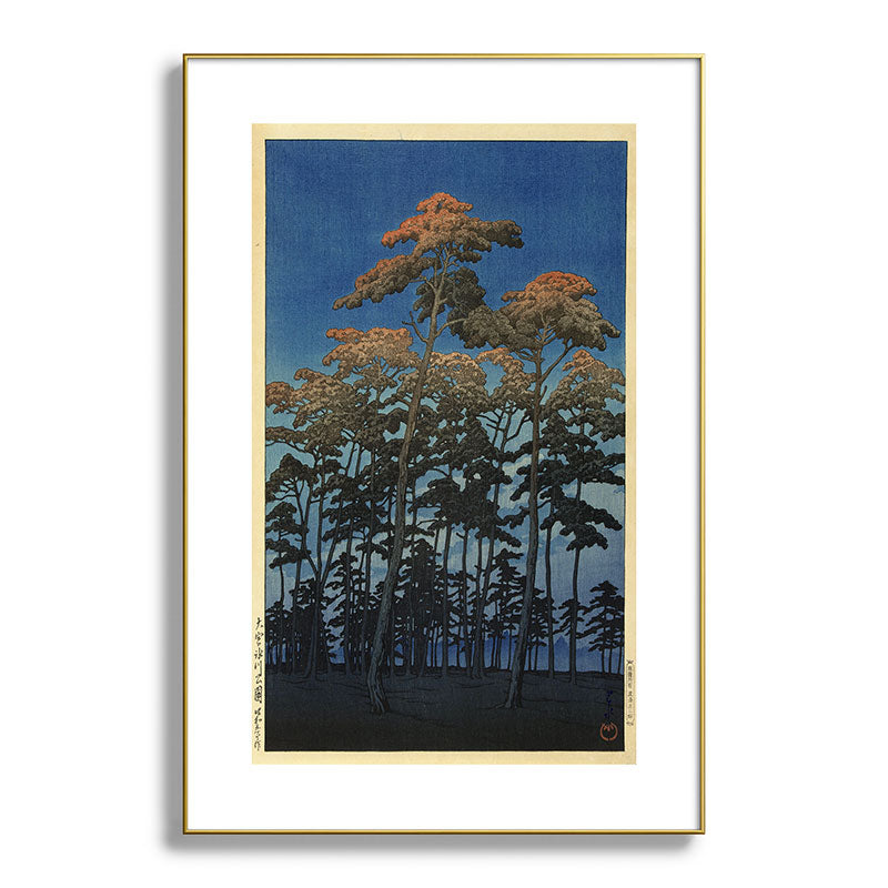 "Hikawa Park in Omiya" by Hasui Kawase, 1930 Framed Art Print