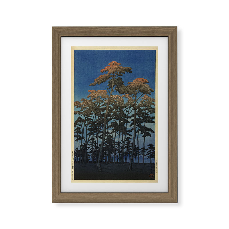 "Hikawa Park in Omiya" by Hasui Kawase, 1930 Framed Art Print