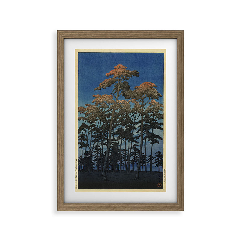 "Hikawa Park in Omiya" by Hasui Kawase, 1930 Framed Art Print