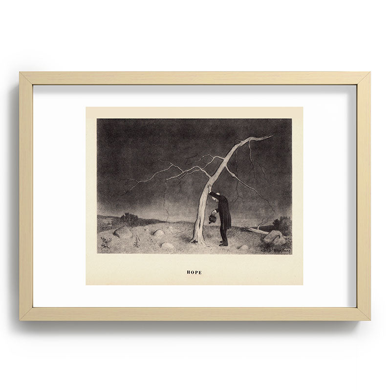 "Hope" from "Trees at Night" by Art Young Framed Art Print