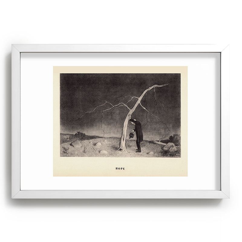 "Hope" from "Trees at Night" by Art Young Framed Art Print