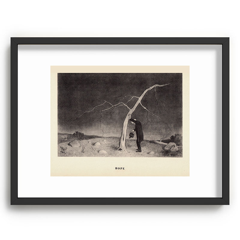 "Hope" from "Trees at Night" by Art Young Framed Art Print