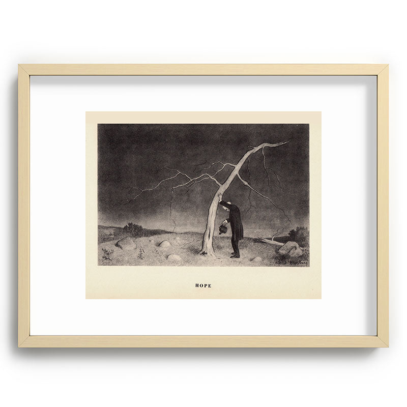 "Hope" from "Trees at Night" by Art Young Framed Art Print