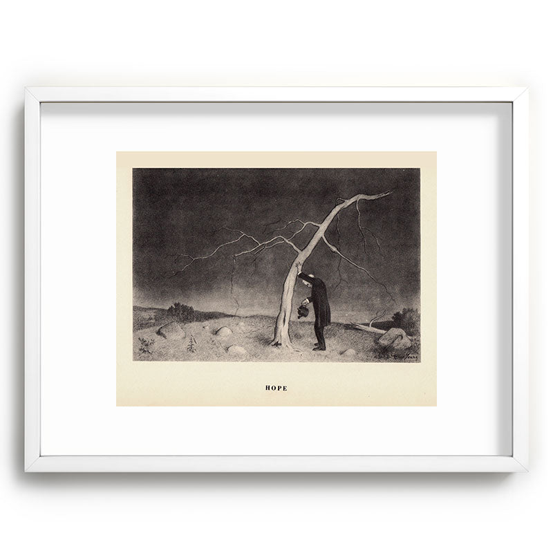 "Hope" from "Trees at Night" by Art Young Framed Art Print