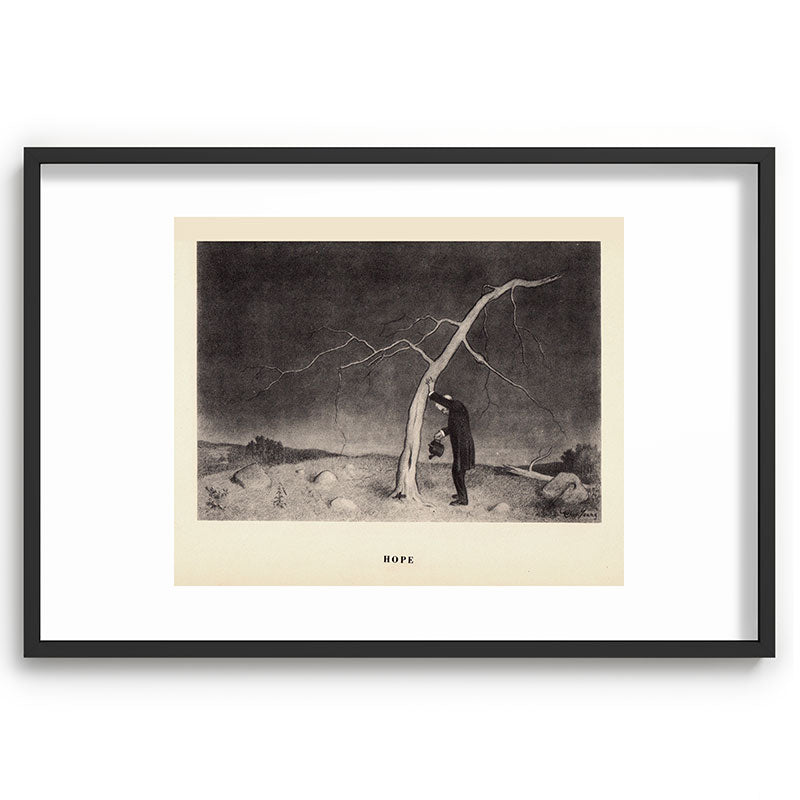 "Hope" from "Trees at Night" by Art Young Framed Art Print