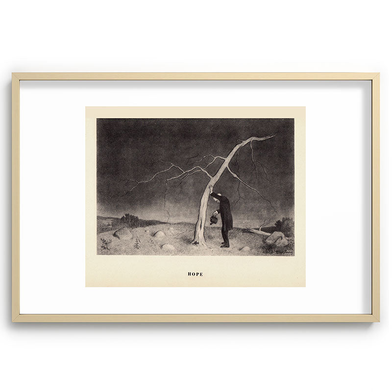 "Hope" from "Trees at Night" by Art Young Framed Art Print