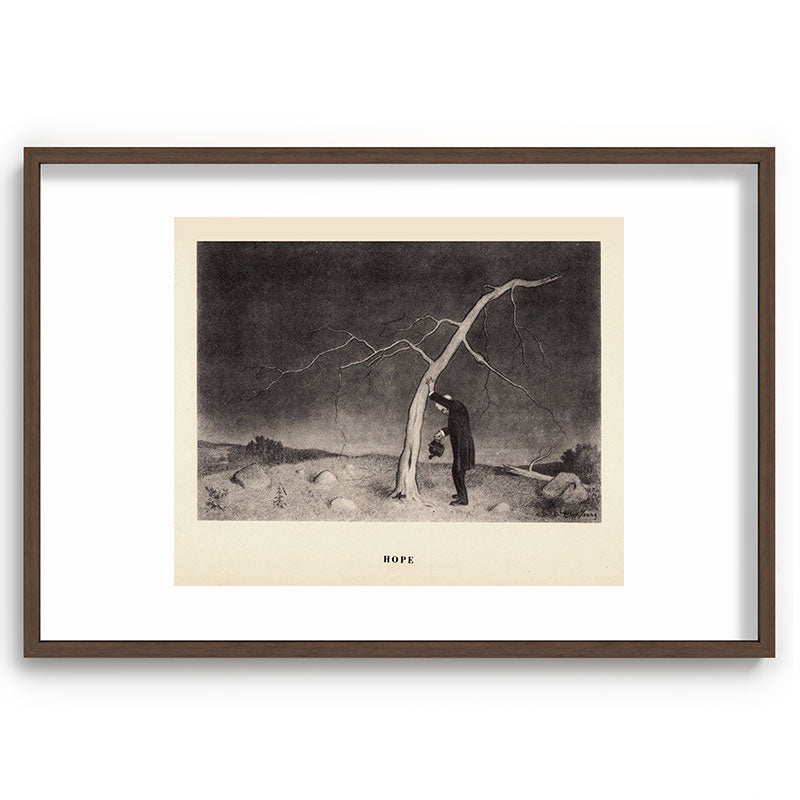 "Hope" from "Trees at Night" by Art Young Framed Art Print