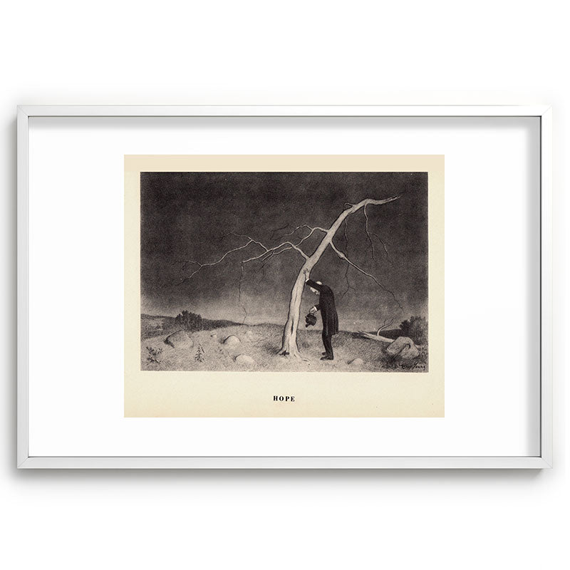 "Hope" from "Trees at Night" by Art Young Framed Art Print