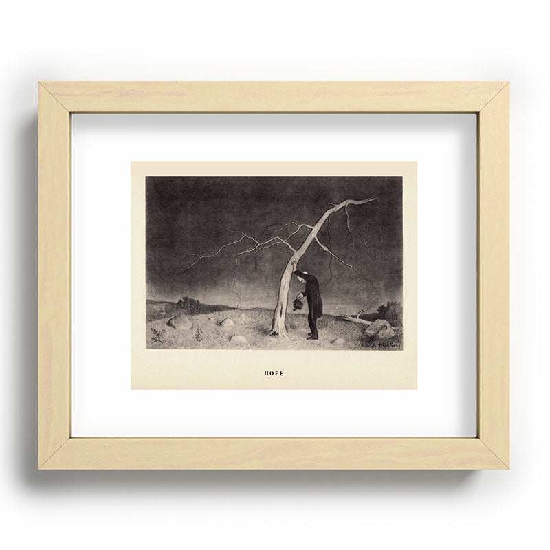 "Hope" from "Trees at Night" by Art Young Framed Art Print