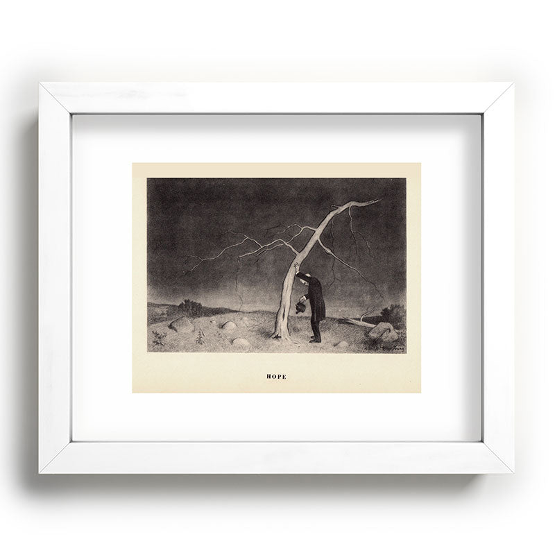 "Hope" from "Trees at Night" by Art Young Framed Art Print