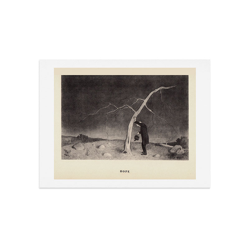 "Hope" from "Trees at Night" by Art Young Art Print