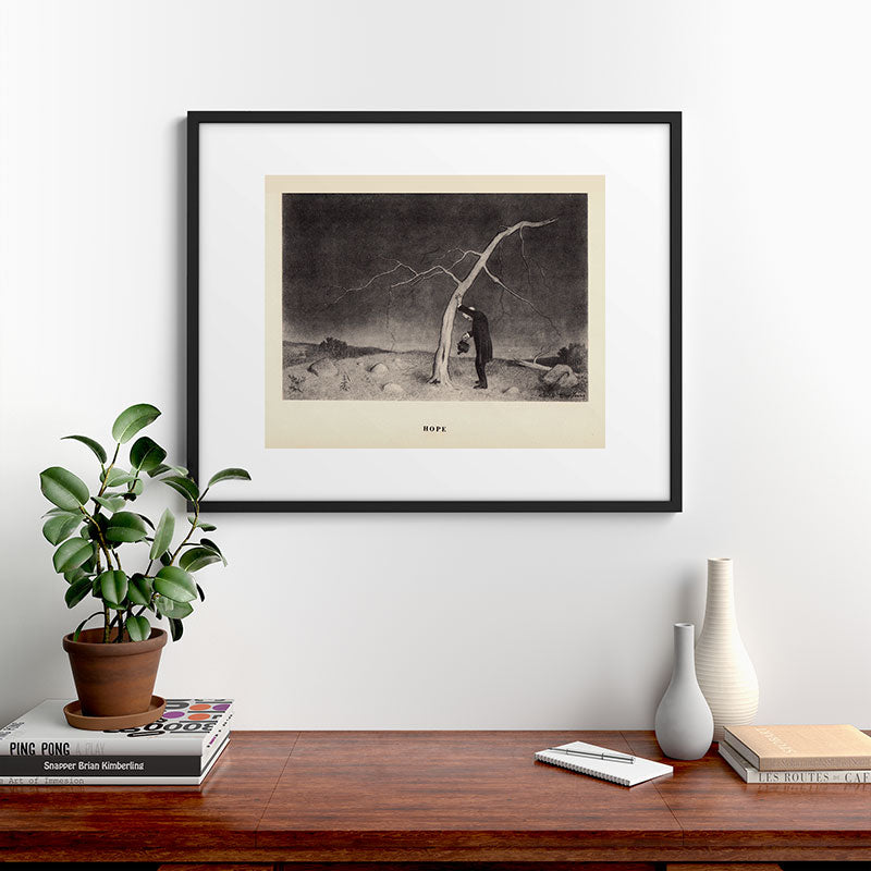 "Hope" from "Trees at Night" by Art Young Framed Art Print