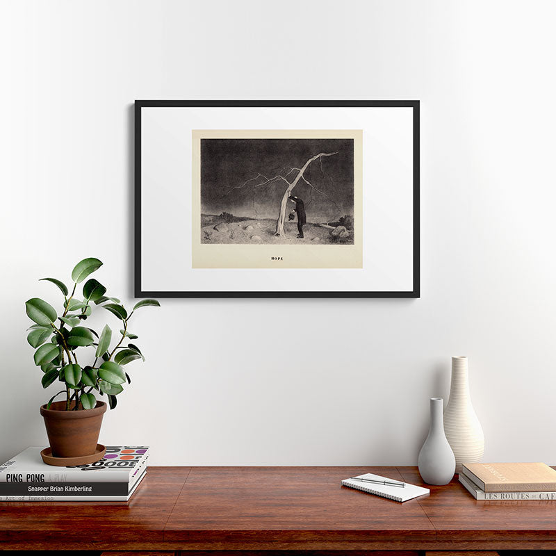"Hope" from "Trees at Night" by Art Young Framed Art Print