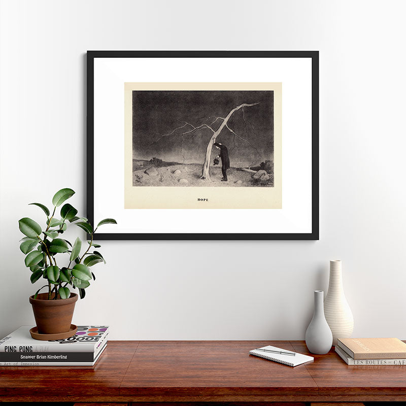 "Hope" from "Trees at Night" by Art Young Framed Art Print