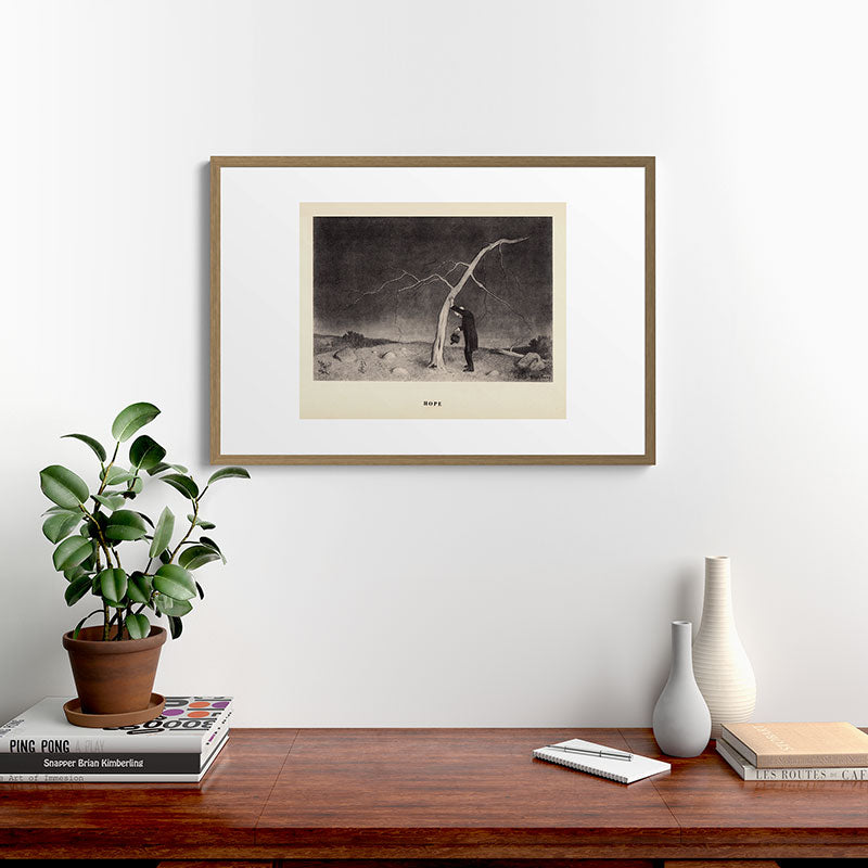 "Hope" from "Trees at Night" by Art Young Framed Art Print