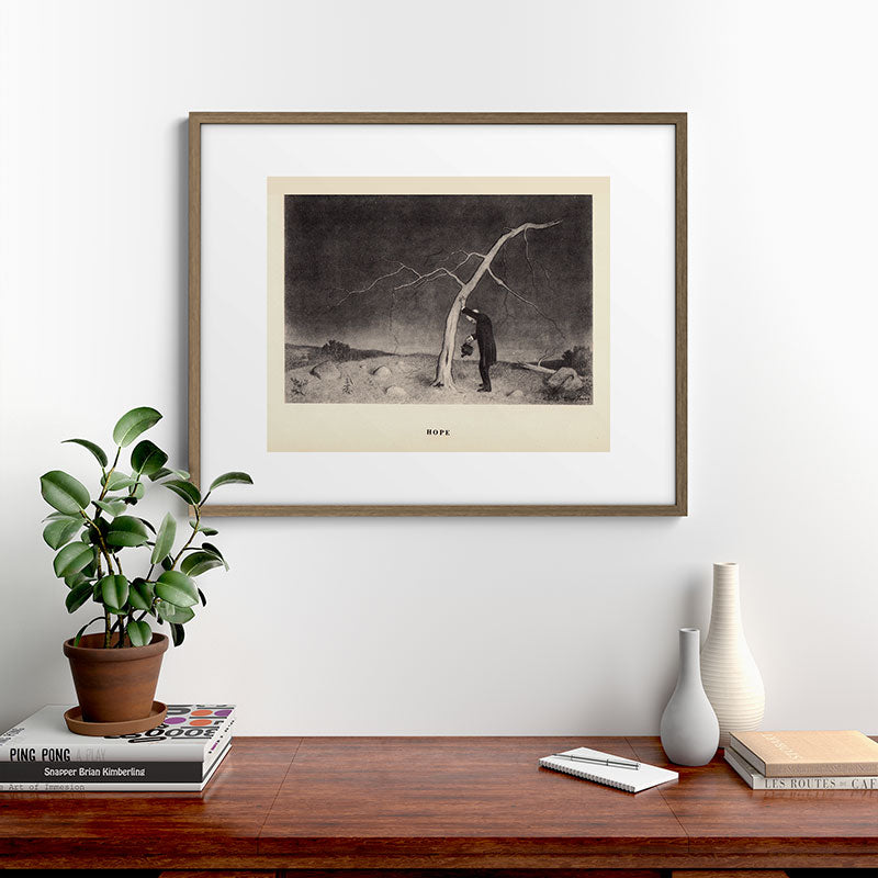 "Hope" from "Trees at Night" by Art Young Framed Art Print