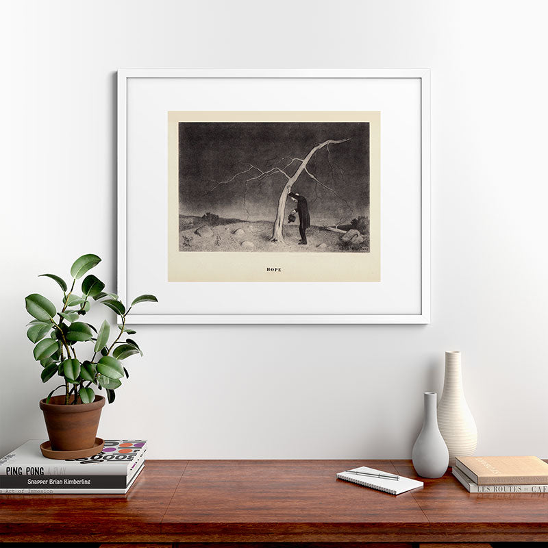 "Hope" from "Trees at Night" by Art Young Framed Art Print