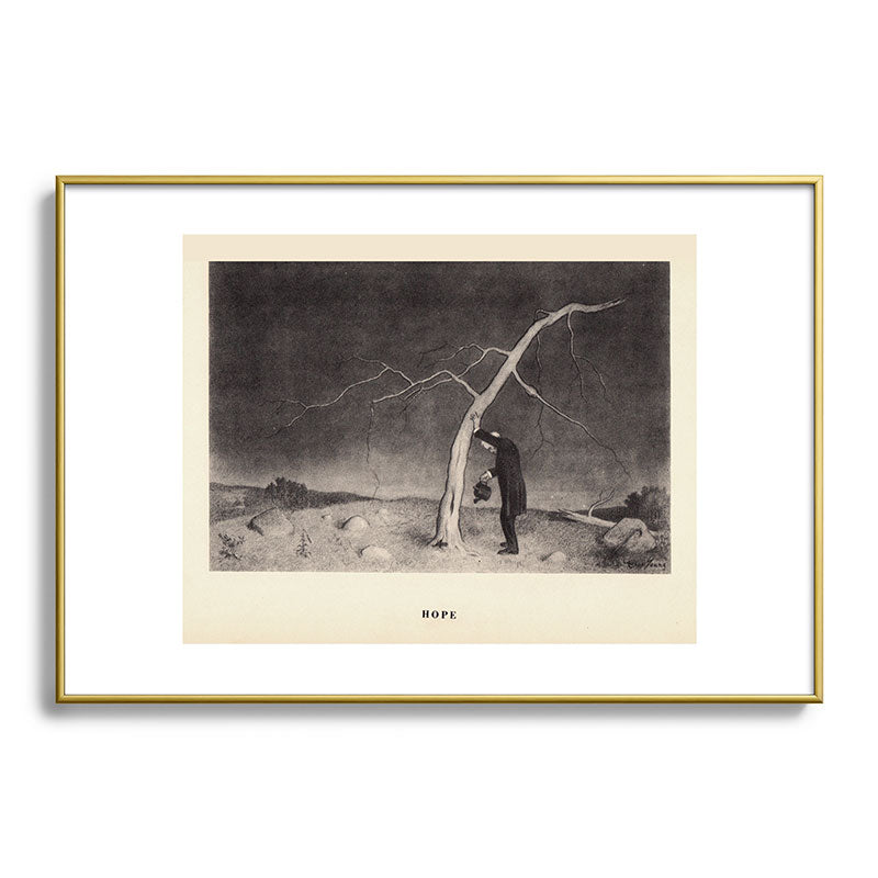 "Hope" from "Trees at Night" by Art Young Framed Art Print