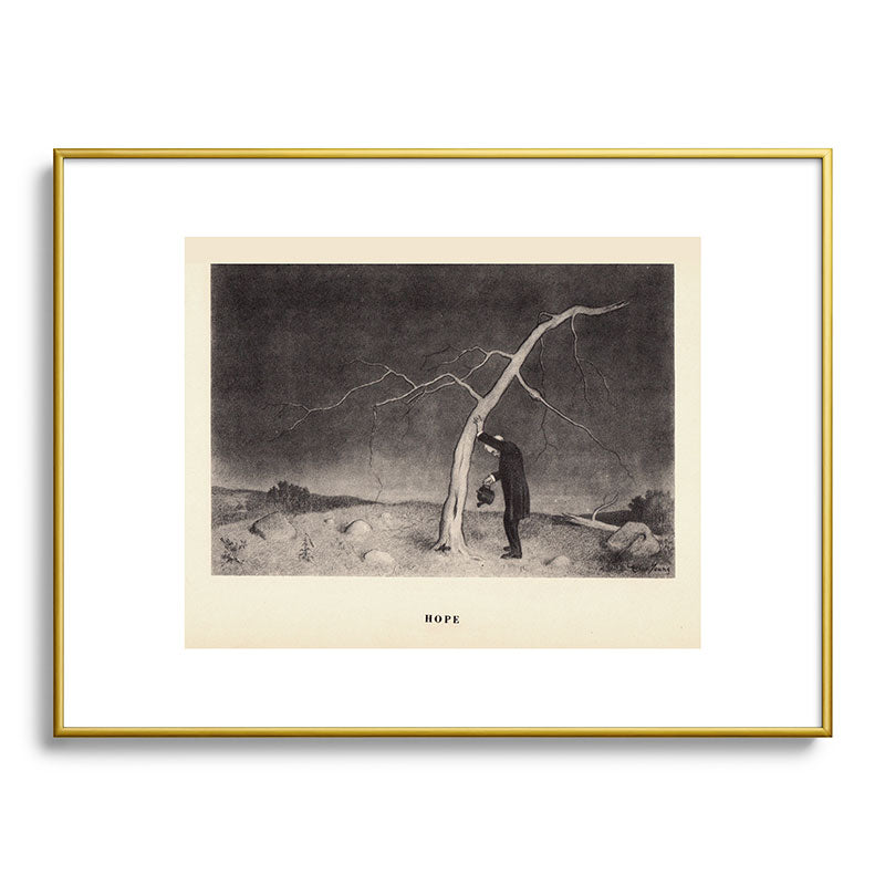 "Hope" from "Trees at Night" by Art Young Framed Art Print