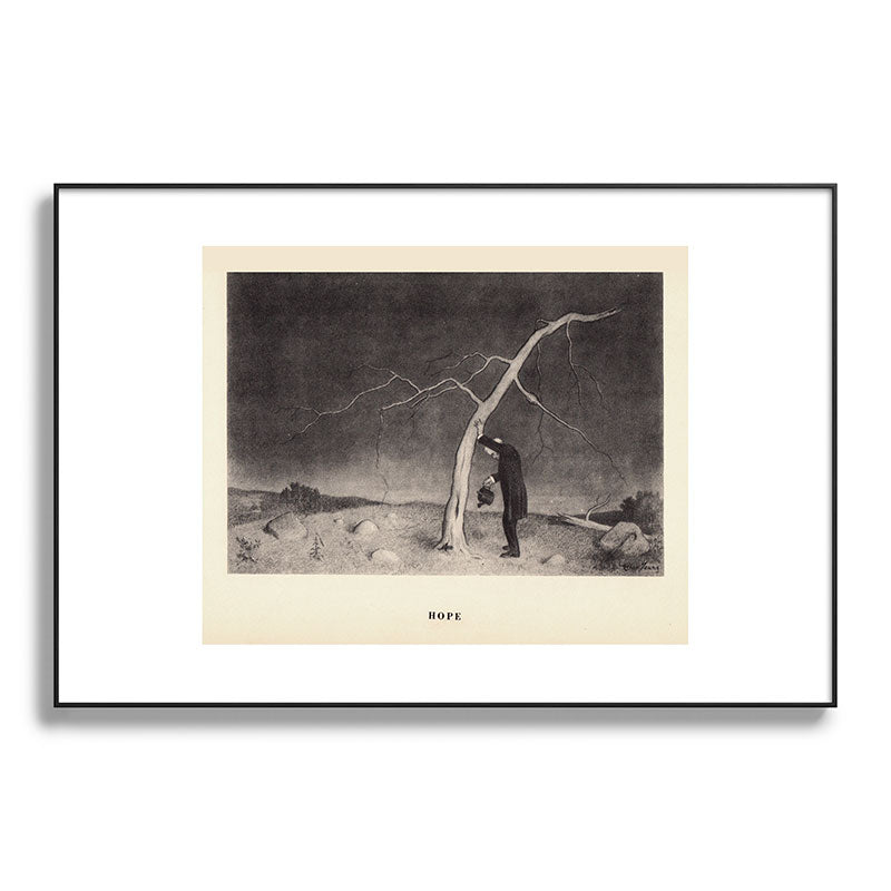 "Hope" from "Trees at Night" by Art Young Framed Art Print