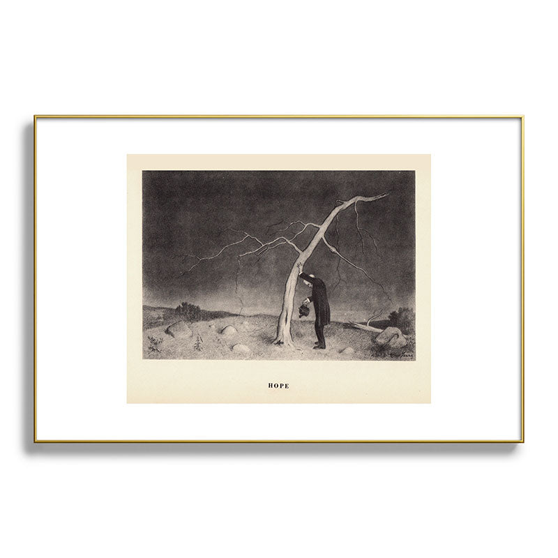 "Hope" from "Trees at Night" by Art Young Framed Art Print