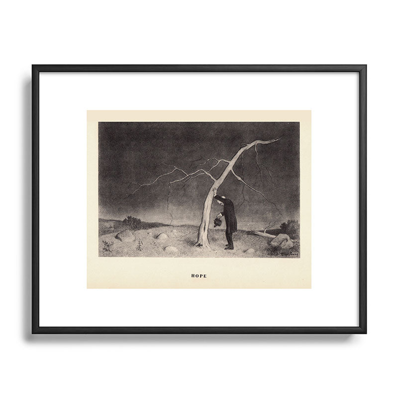 "Hope" from "Trees at Night" by Art Young Framed Art Print