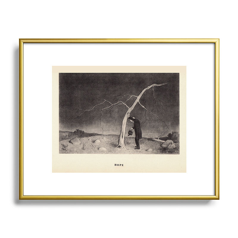 "Hope" from "Trees at Night" by Art Young Framed Art Print