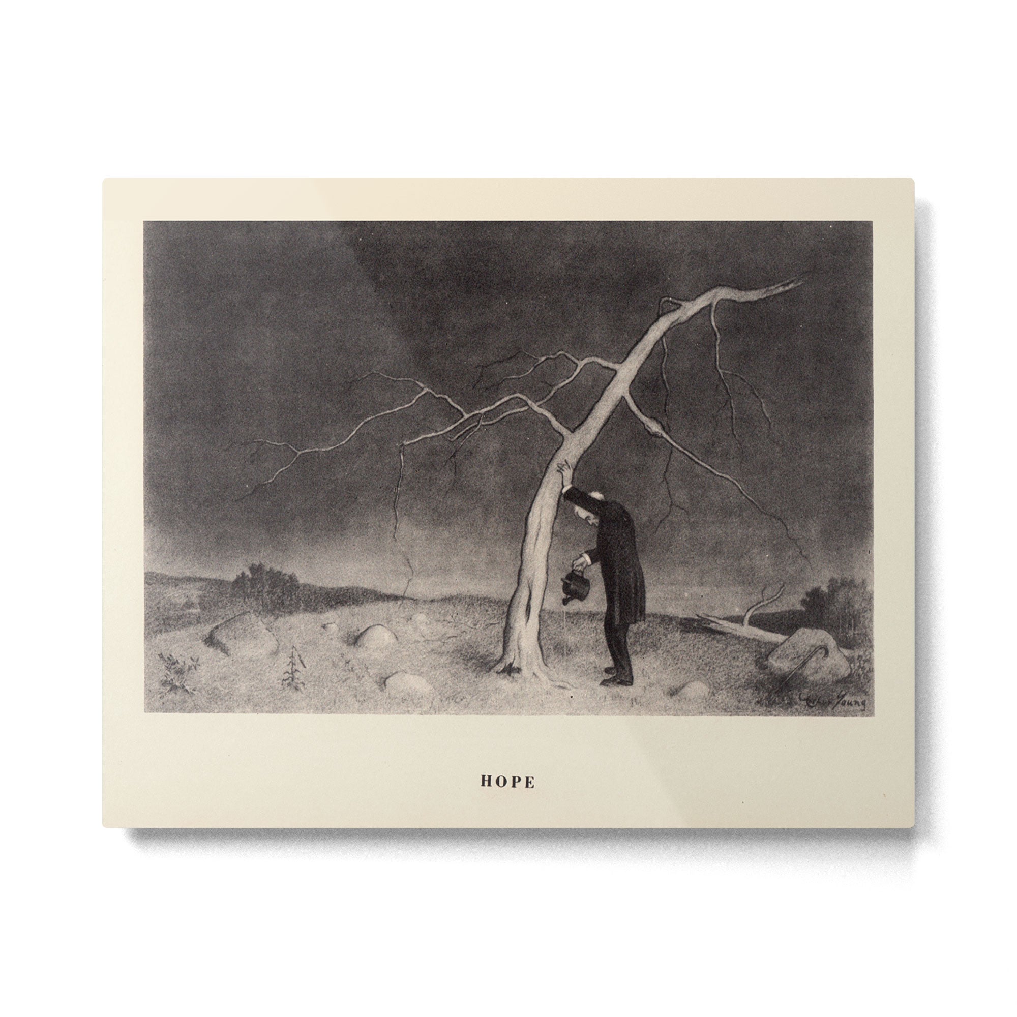 "Hope" from "Trees at Night" by Art Young Metal Print