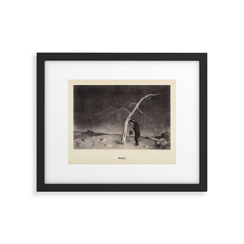 "Hope" from "Trees at Night" by Art Young Framed Art Print
