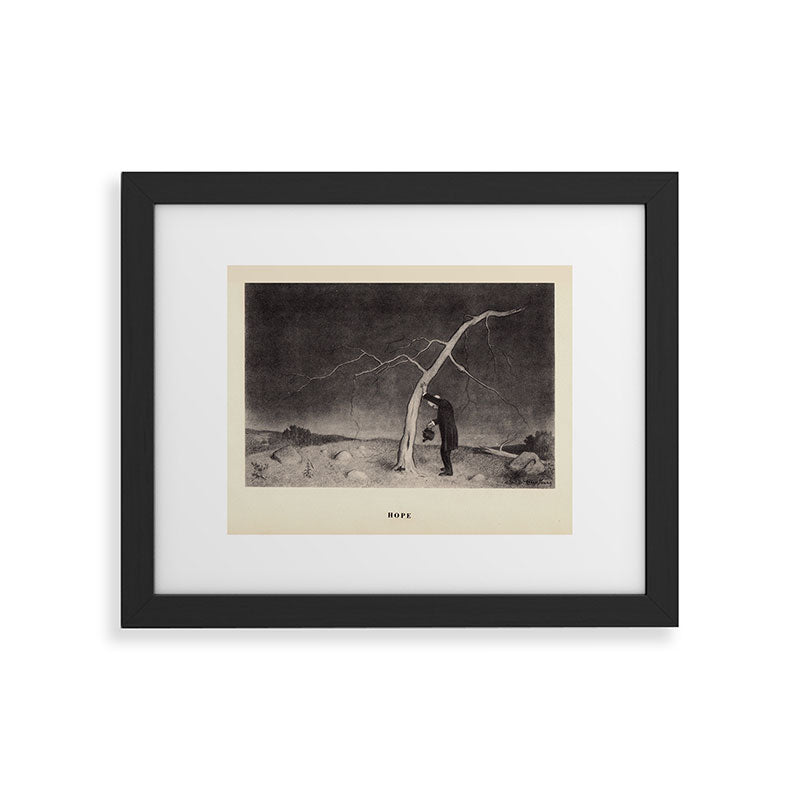 "Hope" from "Trees at Night" by Art Young Framed Art Print