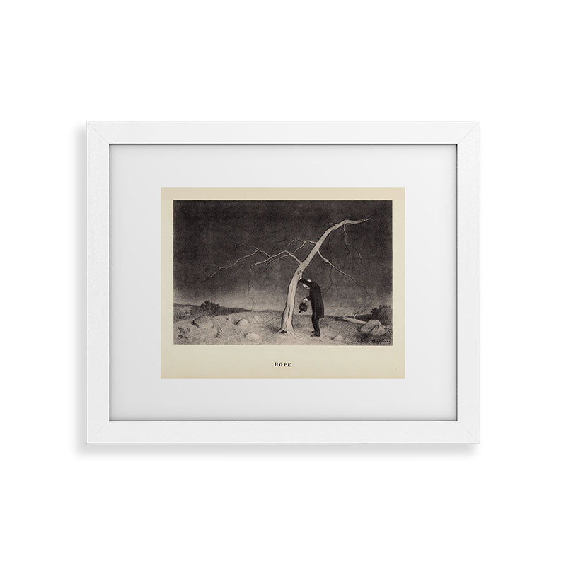 "Hope" from "Trees at Night" by Art Young Framed Art Print