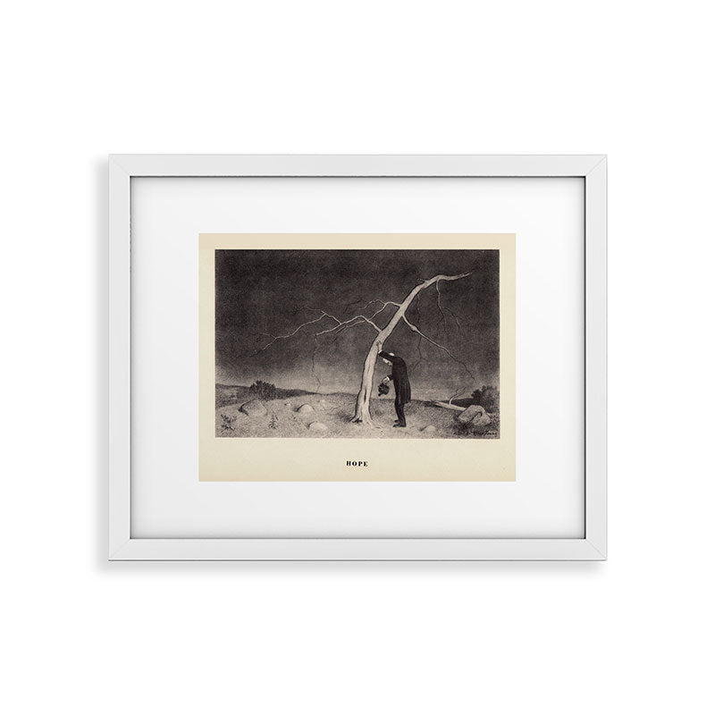 "Hope" from "Trees at Night" by Art Young Framed Art Print