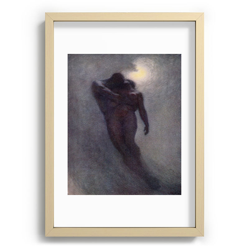 "How calm, how solemn it grows to ascend the atmosphere of lovers" (Margaret C. Cook, 1913) Framed Art Print