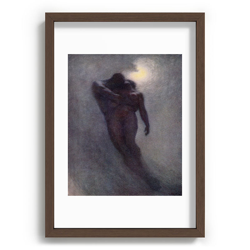 "How calm, how solemn it grows to ascend the atmosphere of lovers" (Margaret C. Cook, 1913) Framed Art Print