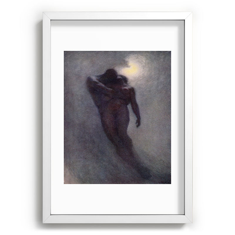 "How calm, how solemn it grows to ascend the atmosphere of lovers" (Margaret C. Cook, 1913) Framed Art Print