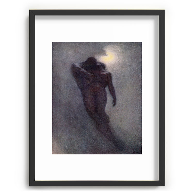 "How calm, how solemn it grows to ascend the atmosphere of lovers" (Margaret C. Cook, 1913) Framed Art Print