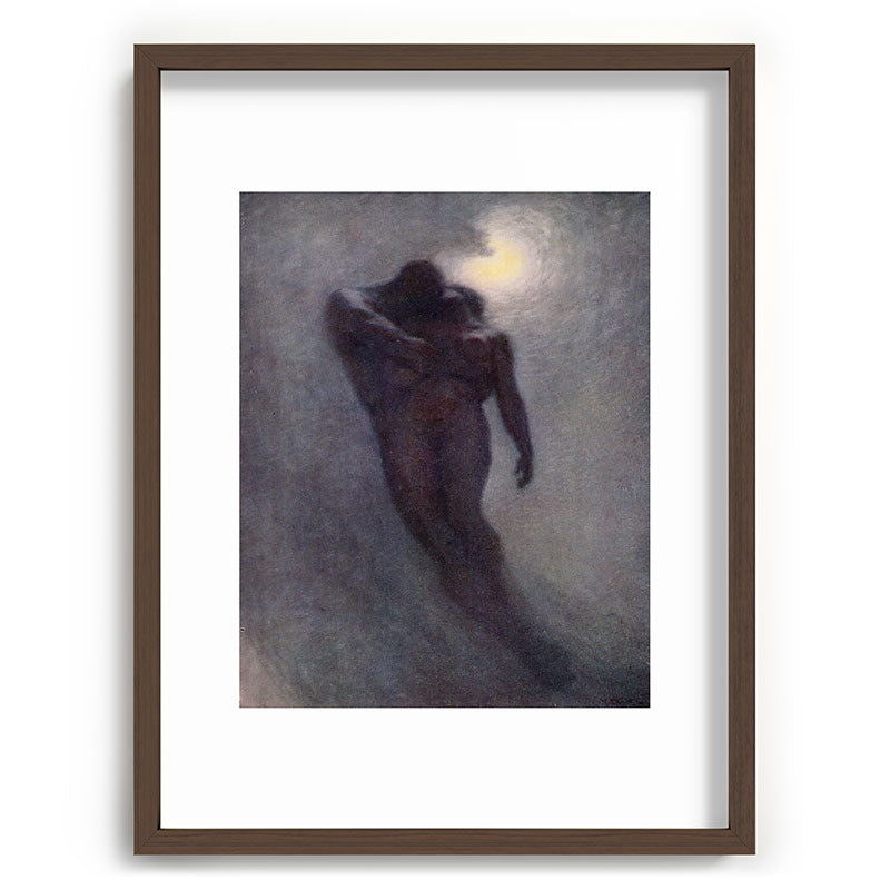 "How calm, how solemn it grows to ascend the atmosphere of lovers" (Margaret C. Cook, 1913) Framed Art Print