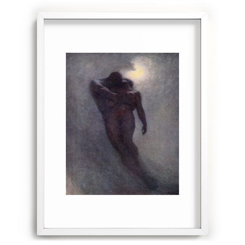 "How calm, how solemn it grows to ascend the atmosphere of lovers" (Margaret C. Cook, 1913) Framed Art Print
