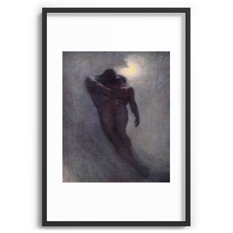 "How calm, how solemn it grows to ascend the atmosphere of lovers" (Margaret C. Cook, 1913) Framed Art Print