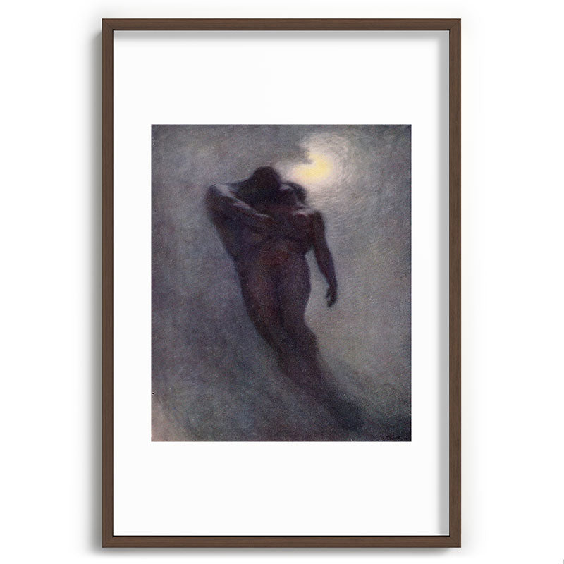 "How calm, how solemn it grows to ascend the atmosphere of lovers" (Margaret C. Cook, 1913) Framed Art Print