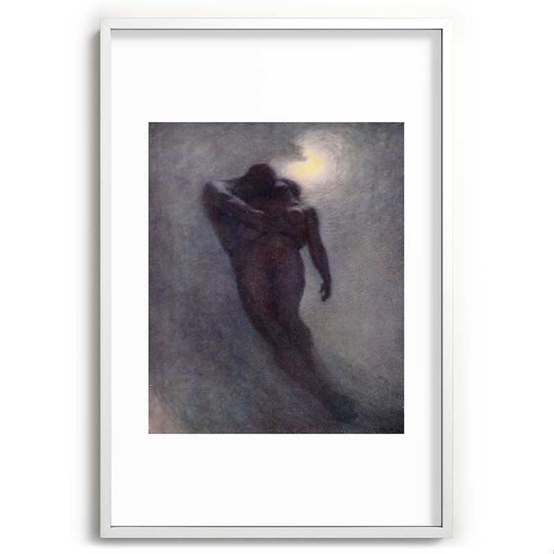 "How calm, how solemn it grows to ascend the atmosphere of lovers" (Margaret C. Cook, 1913) Framed Art Print