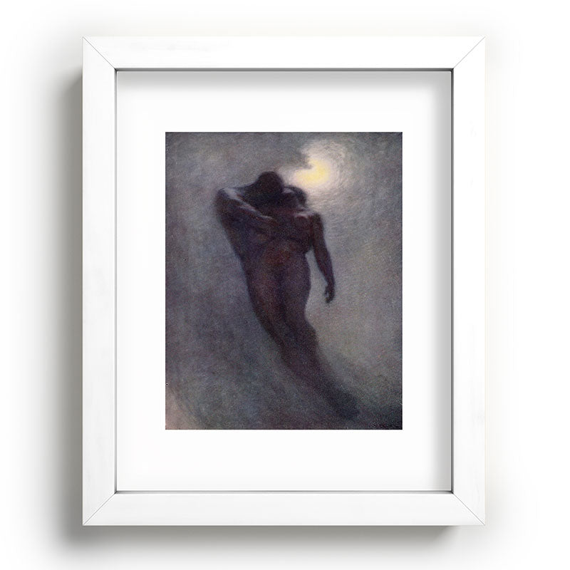 "How calm, how solemn it grows to ascend the atmosphere of lovers" (Margaret C. Cook, 1913) Framed Art Print