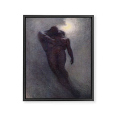 "How calm, how solemn it grows to ascend the atmosphere of lovers" (Margaret C. Cook, 1913) Framed Canvas Print