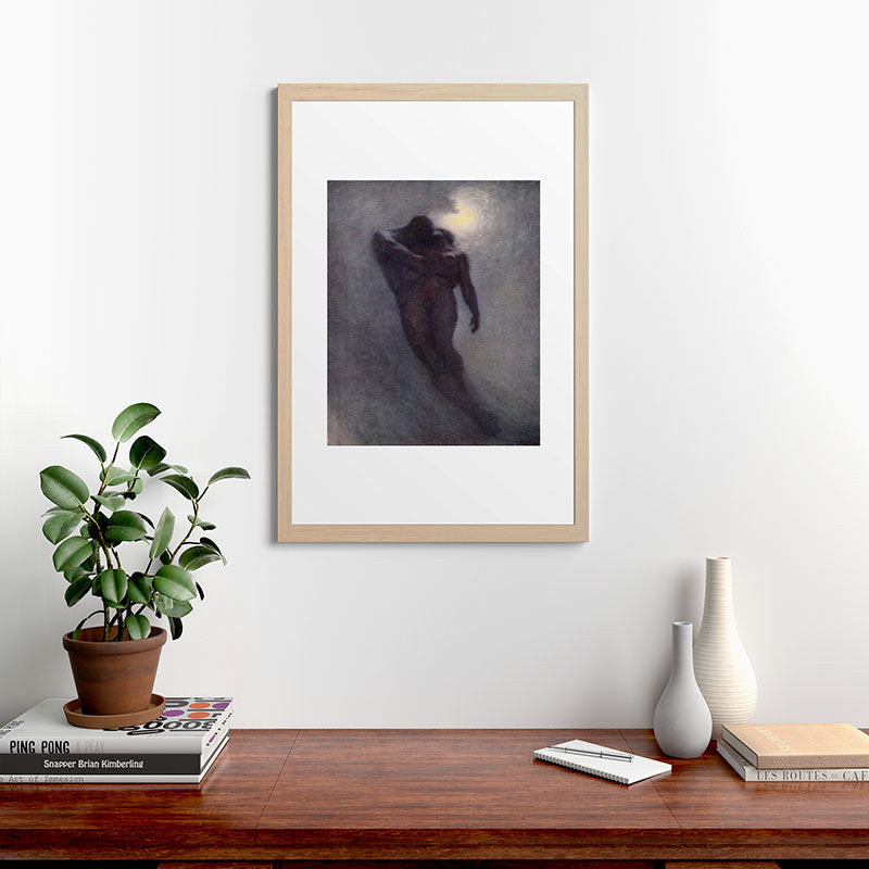 "How calm, how solemn it grows to ascend the atmosphere of lovers" (Margaret C. Cook, 1913) Framed Art Print