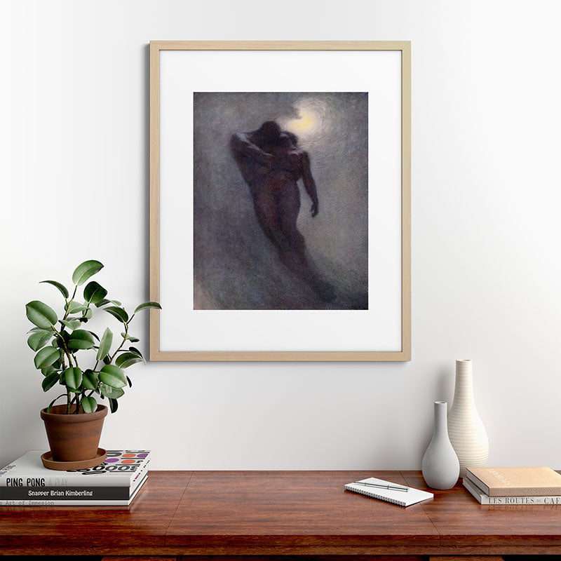"How calm, how solemn it grows to ascend the atmosphere of lovers" (Margaret C. Cook, 1913) Framed Art Print